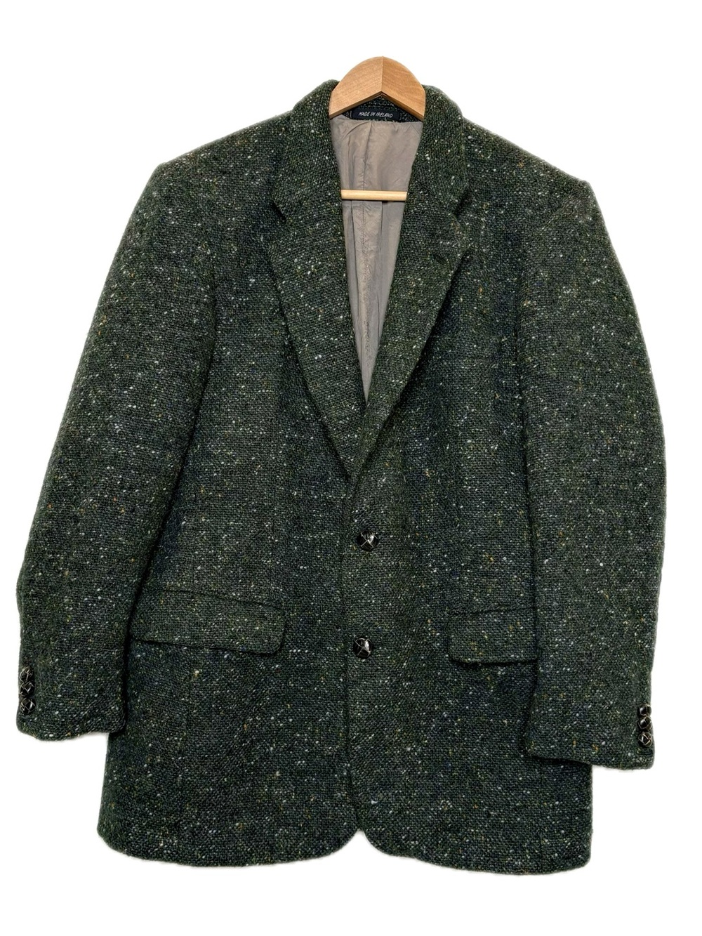 VTG Gerrald Marlboro Donegal Tweed Wool Blazer Men Size 38 Short Made in Ireland